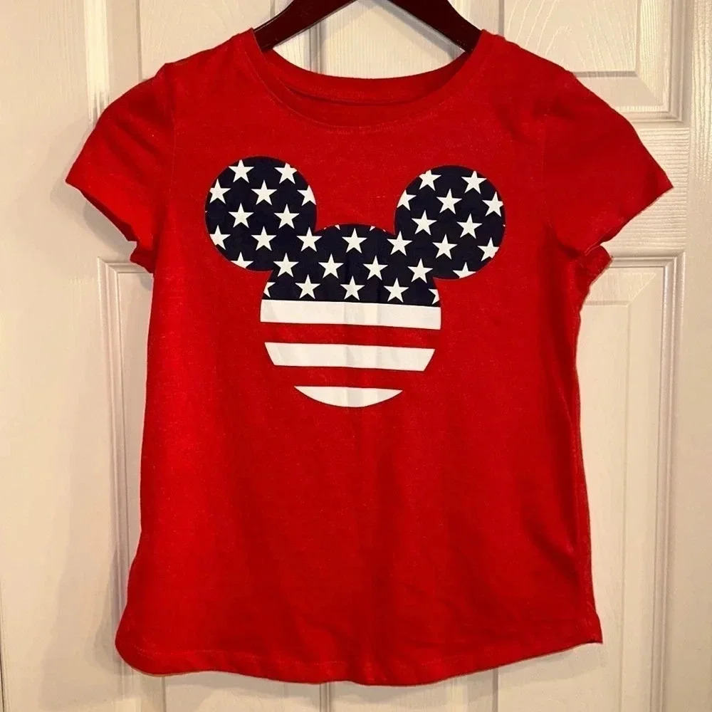 EUC Disney Red/White/Blue Short Sleeve T-Shirt (L)